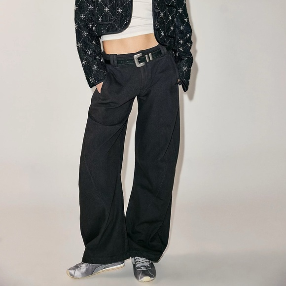 Free People Pants - Free People Spotlight Washed Chino Trousers